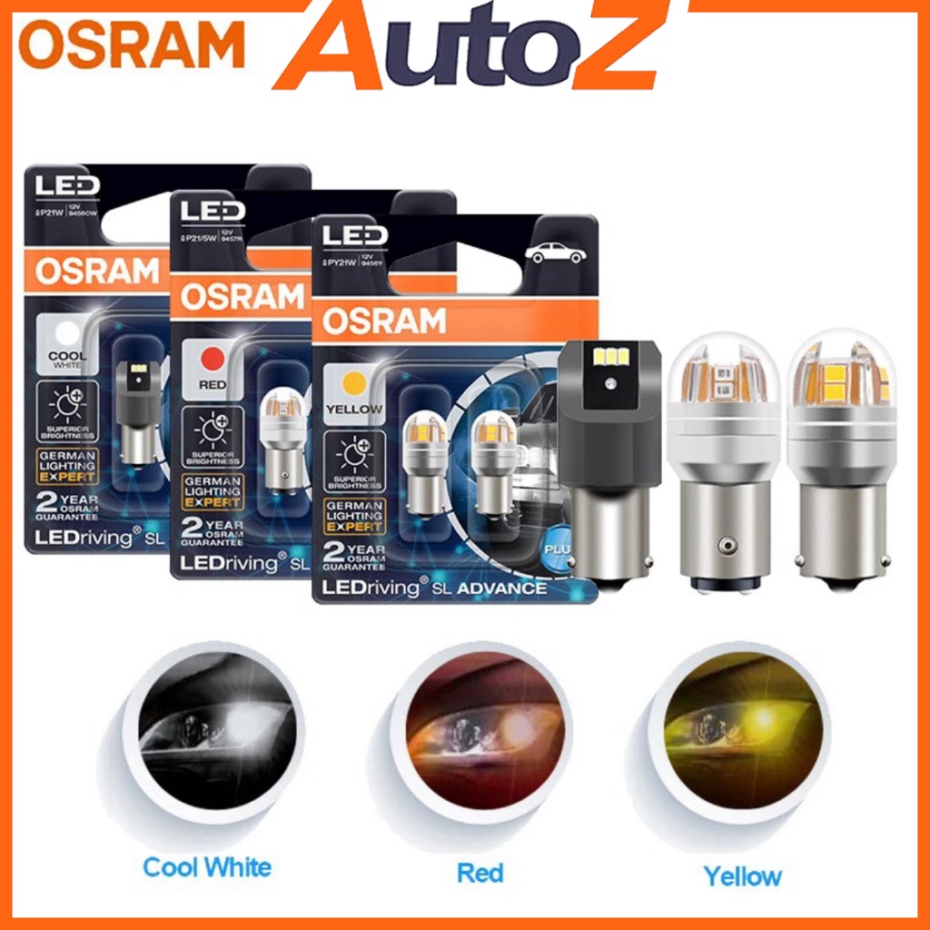 [CHÍNH HÃNG] Đèn LED hậu (phanh / thắng), đèn xi nhan ô tô / mô tô Osram Adavance Plus P21/5W - PY21W