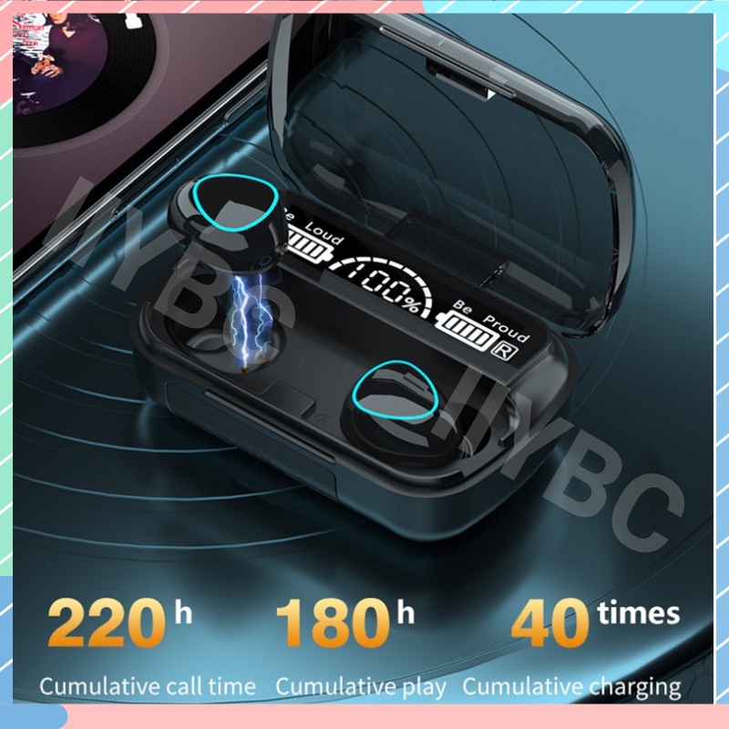 SAMSUNG Tai Nghe Bluetooth TWS M10 / M20 / F9-TWS Dung Lượng Pin Sạc Dự Phòng Cho IOS / Android / Xiaomi / Vivo / Huawei / oppo