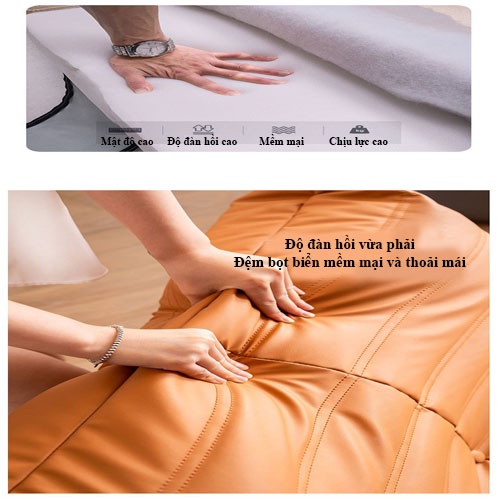 Ghế lười Sofa Togo Armchair da thật nhiều màu phong cách Bắc Âu Thư Giãn hiện đại bọc da Tinh Tế | BigBuy360 - bigbuy360.vn