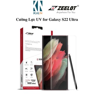 Miếng dán cường lực uv dành cho samsung galaxy s22 ultra / s22 plus / s22, zeelot uv loca - hàng chính hãng