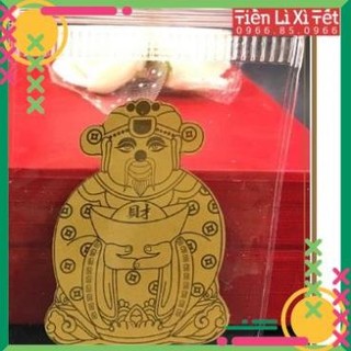 Miếng dán thần tài titan phong thủy