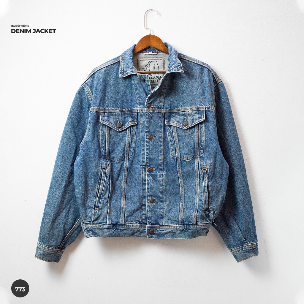 ÁO KHOÁC JEAN MỸ 2HAND UNISEX NAM NỮ (DENIM JACKET)