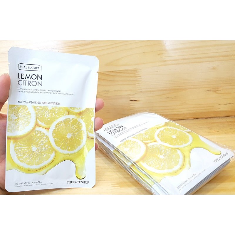 Mặt Nạ Làm Sáng Da TheFaceShop Real Nature Lemon 20g