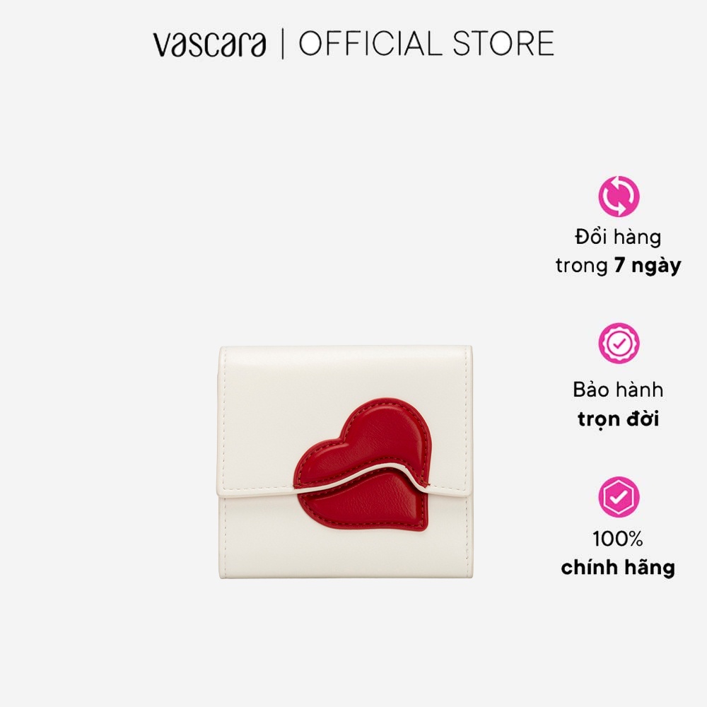 Vascara Ví Cầm Tay Mini Họa Tiết Trái Tim -  Valentine's Limited Edition - WAL 0259