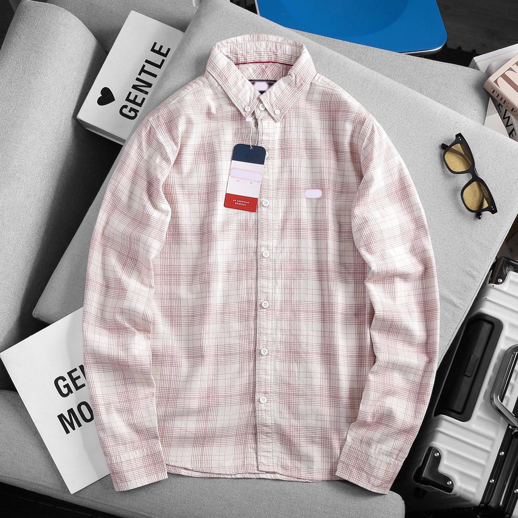 Áo Sơmi Tay Ngắn/ Tay Dài Caro Không túi CRTD01