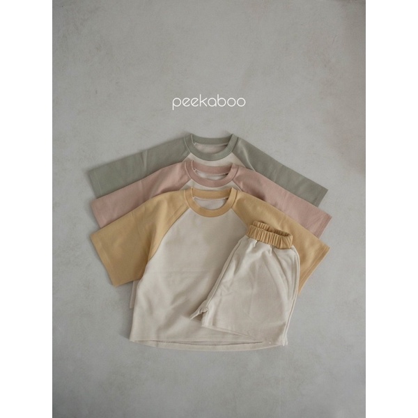 Bộ thun cotton da cá mỏng cho bé trai, bé gái thuộc BST jumping peekaboo hè 2023