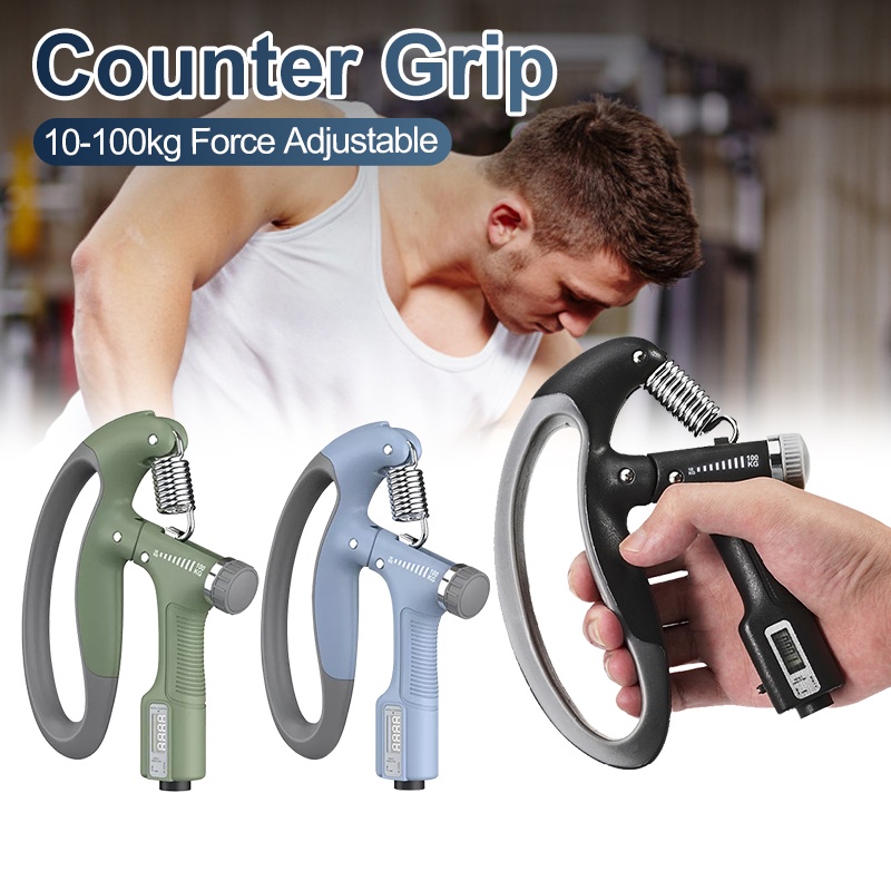 Kìm Bóp Tay, Dụng Cụ Tập Tay, Kìm Tập Gym Tại Nhà Điều Chỉnh Lực 10-100kg Siêu Bền, Có Thể Đếm Số Tập Luyện Chất Lượng.