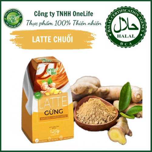 Combo 6 hộp Trà sữa Latte Gừng thơm ngon béo bùi ONELIFE - 6 Hộp x 120gr/ hộp