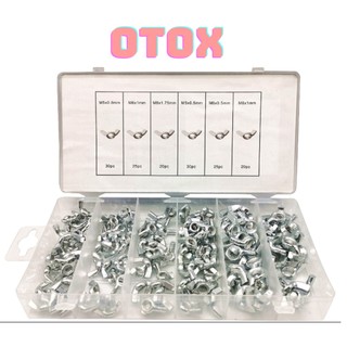 Hộp đai ốc cánh bướm vặn tay 150pc otox