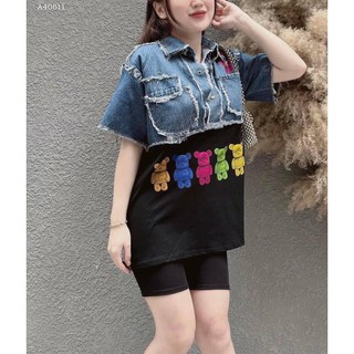 ÁO THUN PHỐI JEANS
