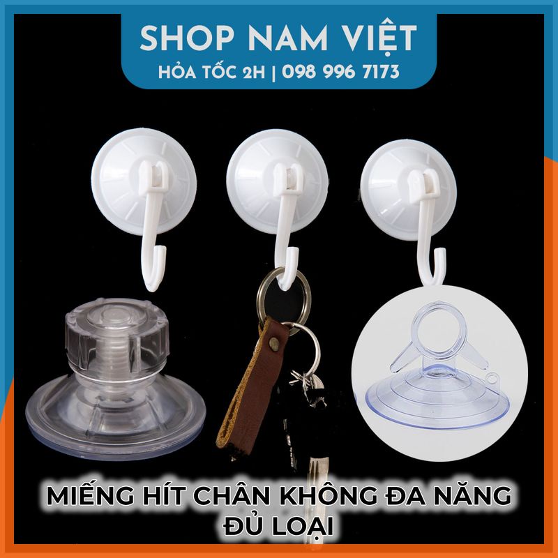 Miếng Hít Chân Không Siêu Chắc Đa Năng, Hít Cửa Kính Oto, Treo Đồ Nhà Tắm