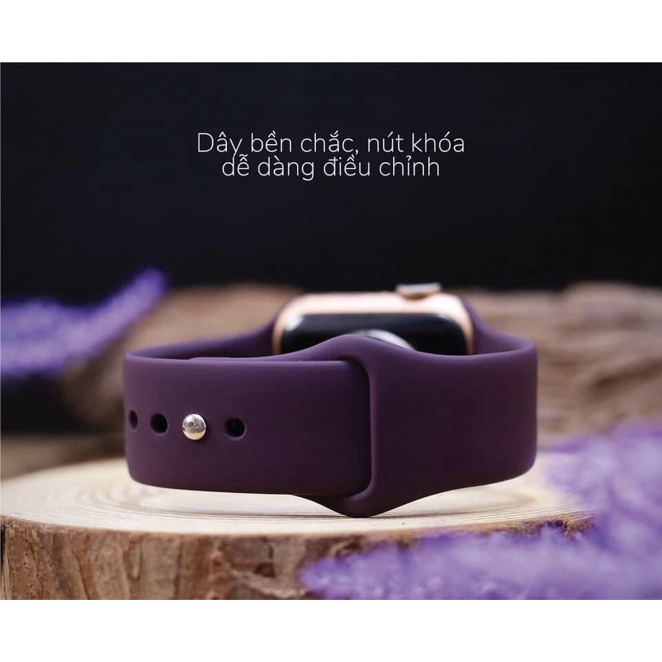 Dây cao su thay thế dành cho series 8 7 SE 6 5 4 3 2 1 size 49mm 45mm 44mm 42mm 41mm 40mm 38mm