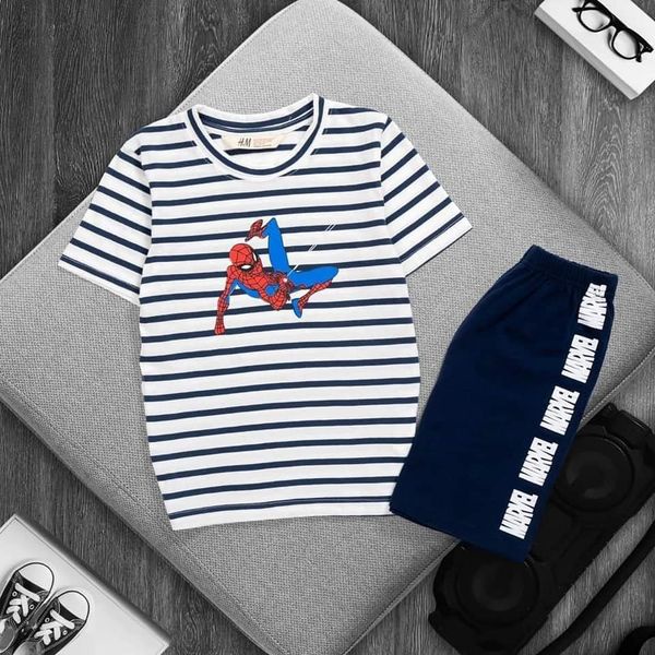 Bộ thun cotton tay ngắn Marvel Bé Trai
