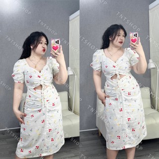 Đầm hoa nhí rút ngực