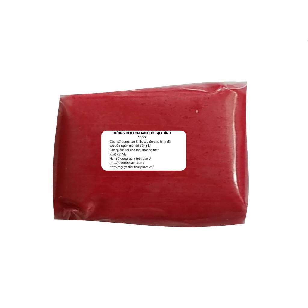 Đường dẻo fondant tạo hình Italia đủ màu gói 200g