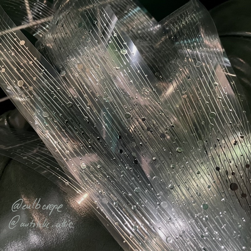 Băng dính PET tape hoạ tiết dải mạ bạc Flowing Galaxy của XXL Studio trang trí toploader journal