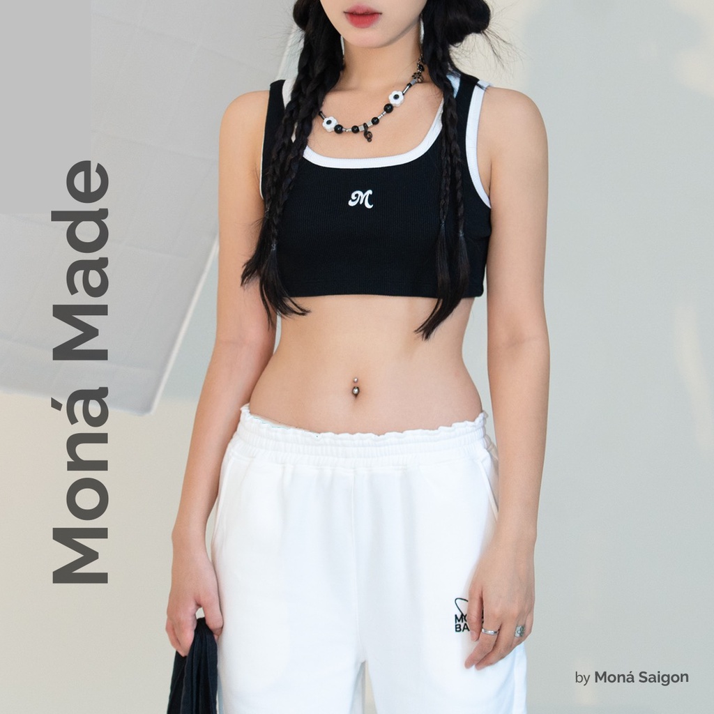 Áo croptop thun ba lỗ MONÁ - KABI | BigBuy360 - bigbuy360.vn