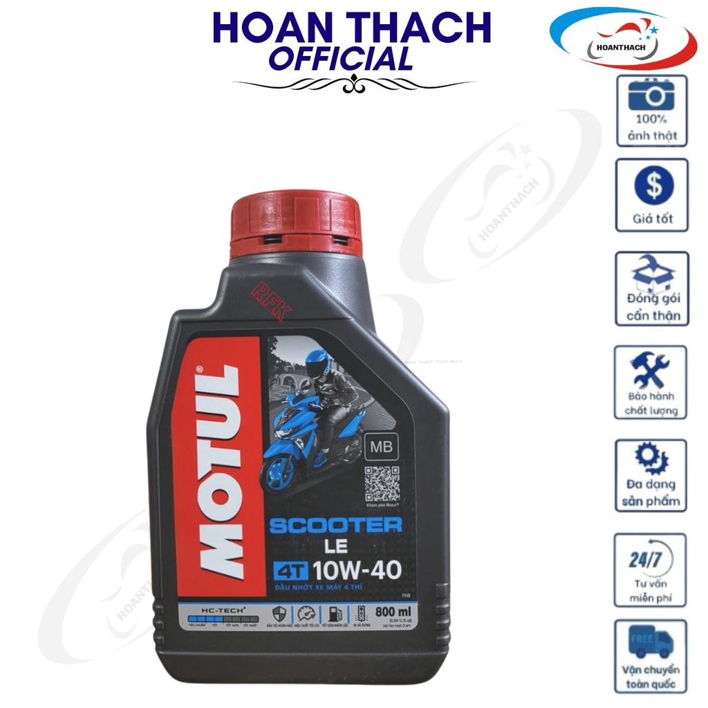 Dầu Nhớt Xe Tay Ga Motul Scooter Le 10W40 HOANTHACH SP018602