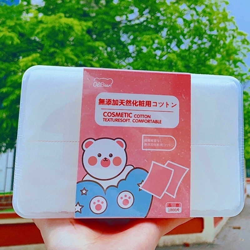 BÔNG TẨY TRANG OLIBEAR 1000 MIẾNG