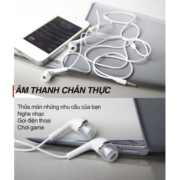 Tai nghe Samsung EHS64 có dây 1.2m kèm núm tai silicon BACARAT - Hàng chính hãng