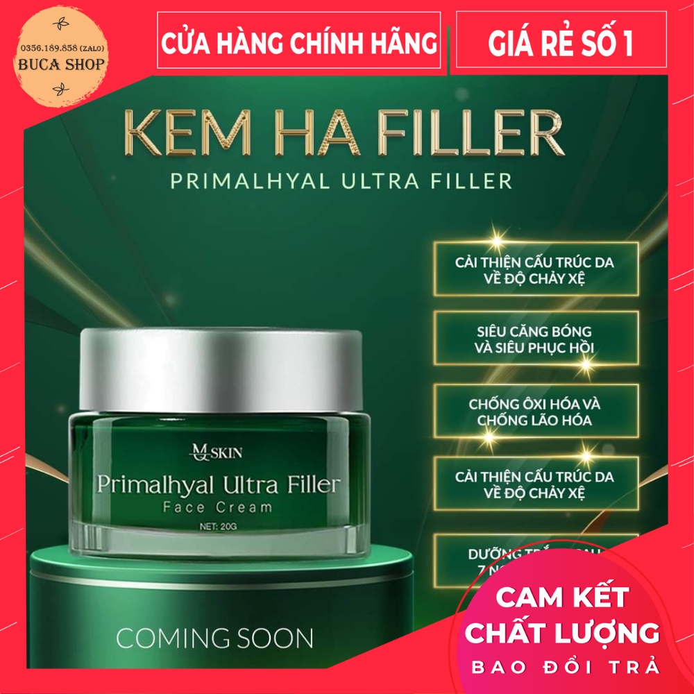 Kem HA filler mqskin primalhyal ultra filler face cream da căng bóng trắng hồng