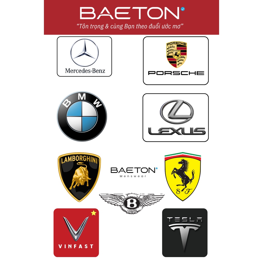 Sticker quà tặng thương hiệu BAETON hình dáng đa dạng Mavel x LuxuryCar