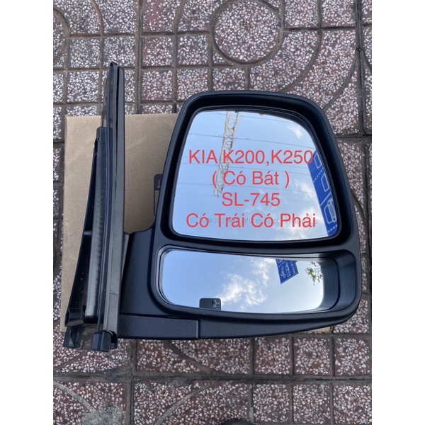 KÍNH CHIẾU HẬU XE TẢI KIA K200, K250, KIA BONGO3 gương chiếu hậu SL-745 Kia K200, K250 2Mặt Kính