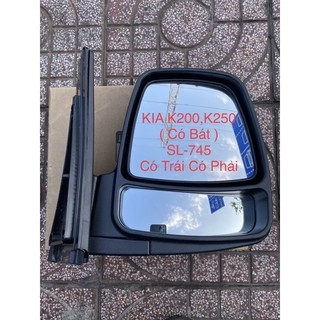 Kính chiếu hậu xe tải kia k200, k250, kia bongo3 gương chiếu hậu sl-745 kia k200, k250 2mặt kính