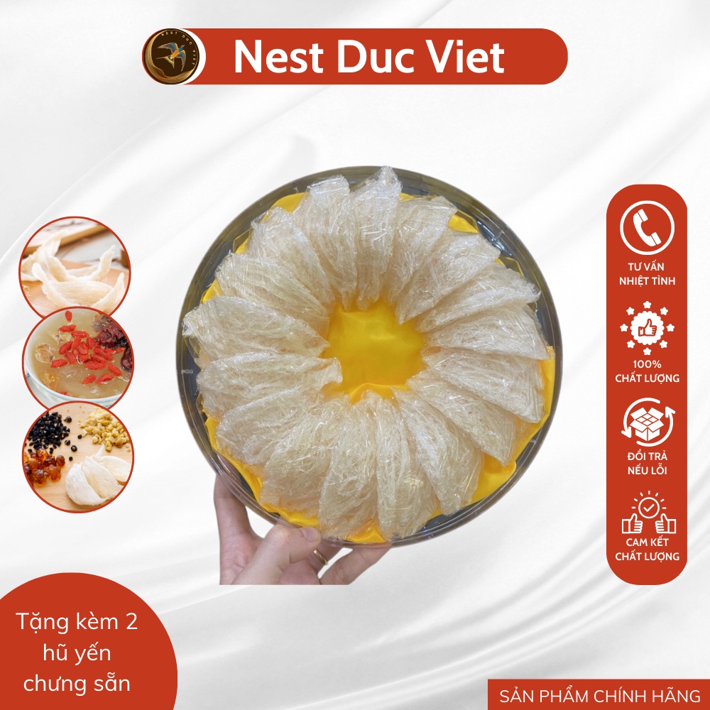 Yến Tinh Chế Sợi Lạt ( Full Sợi ) - Bồi Bổ Sức Khoẻ, Cải Thiện Hệ Tiêu Hoá, Giúp Da Sáng Đẹp Khỏe (50gr/100gr)