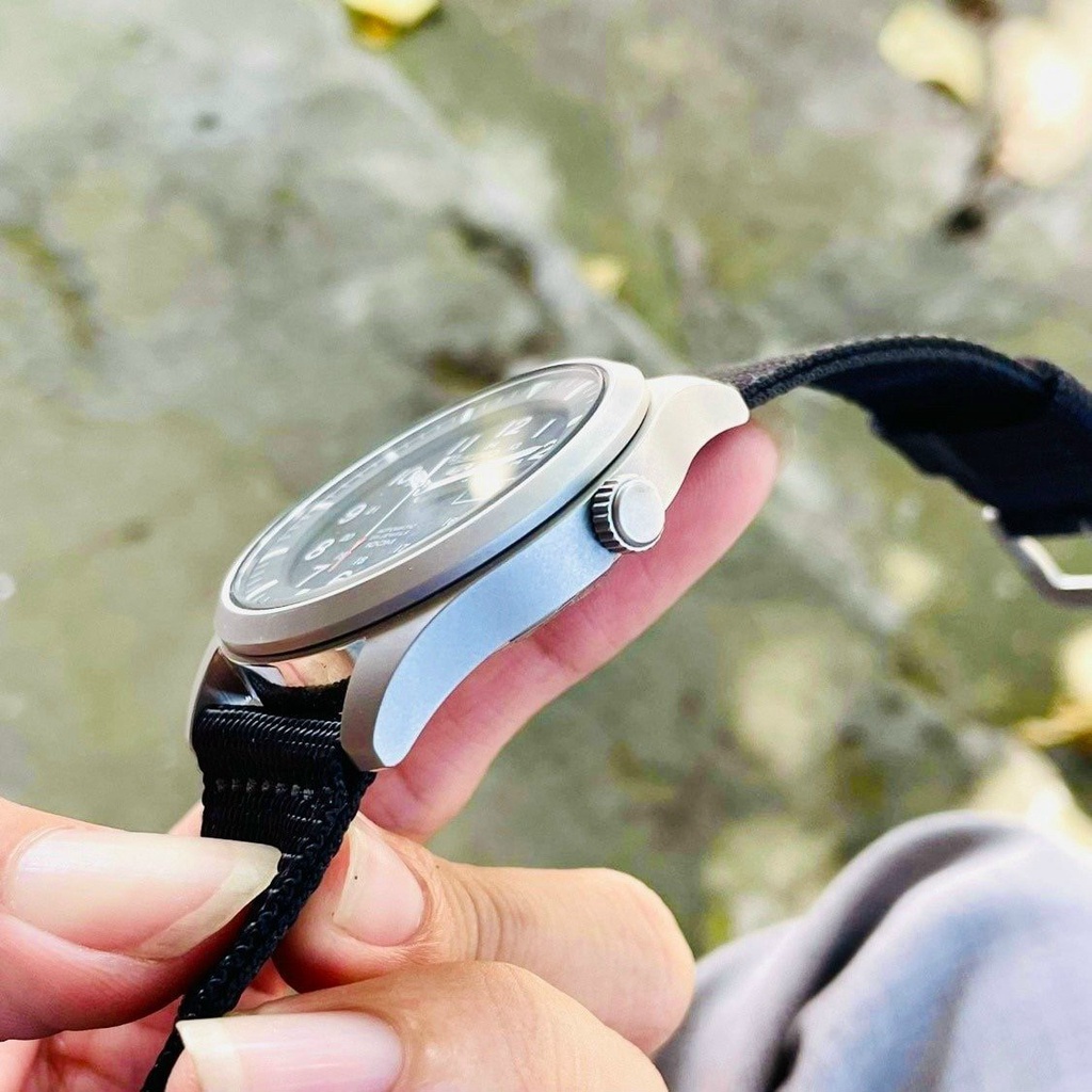 Đồng hồ nam seiko cơ quân đội dây dù cực kì mạnh mẽ, khung viền thép chống gỉ sét - bảo hành 12 tháng