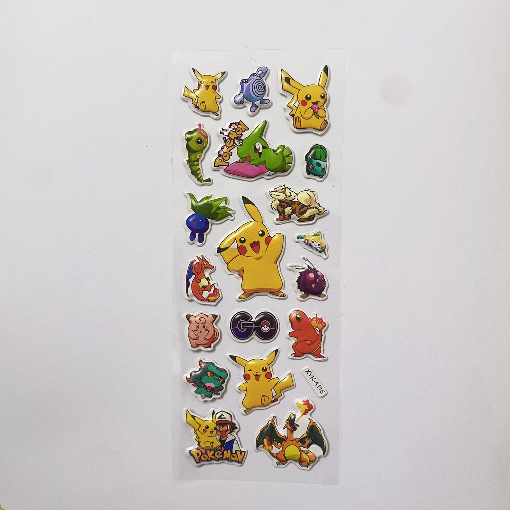 Tấm sticker nổi 3d nhiều mẫu dễ thương cute TY0363