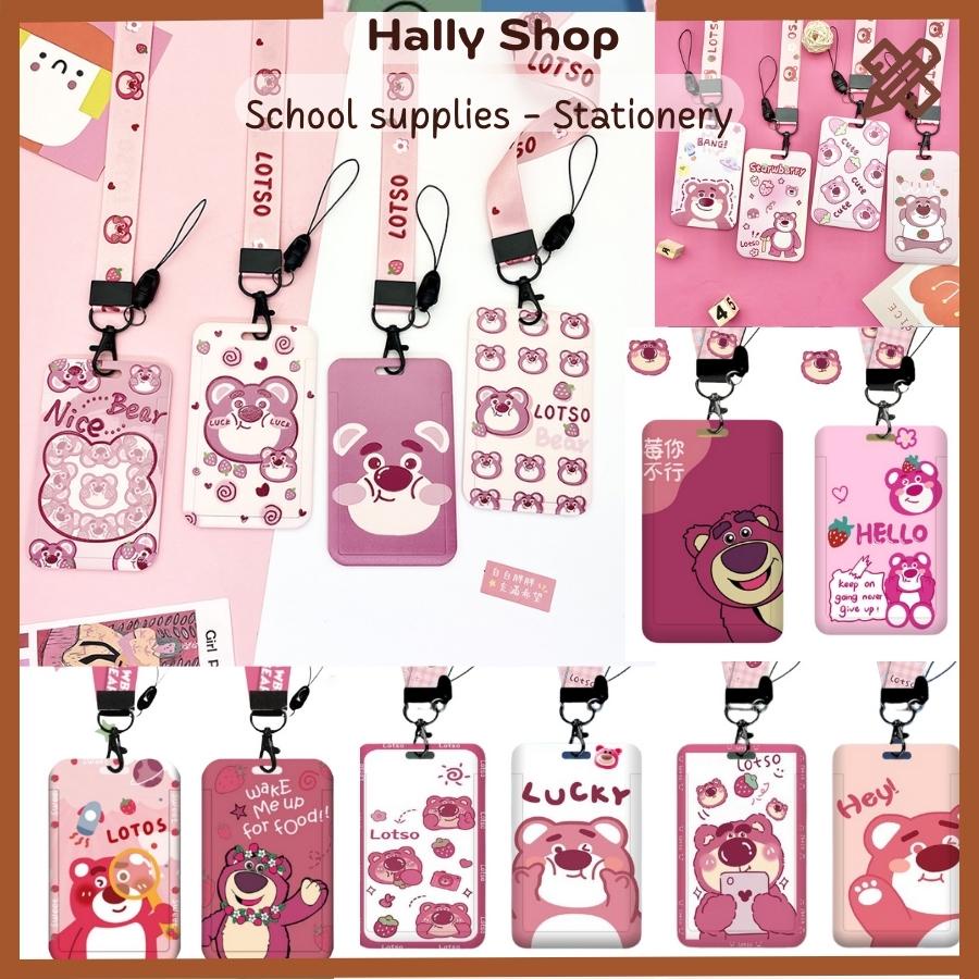Dây đeo thẻ học sinh, bảng tên dành cho sinh viên nhiều mẫu hoạt hình hoạ tiết dễ thương cute- Hally shop