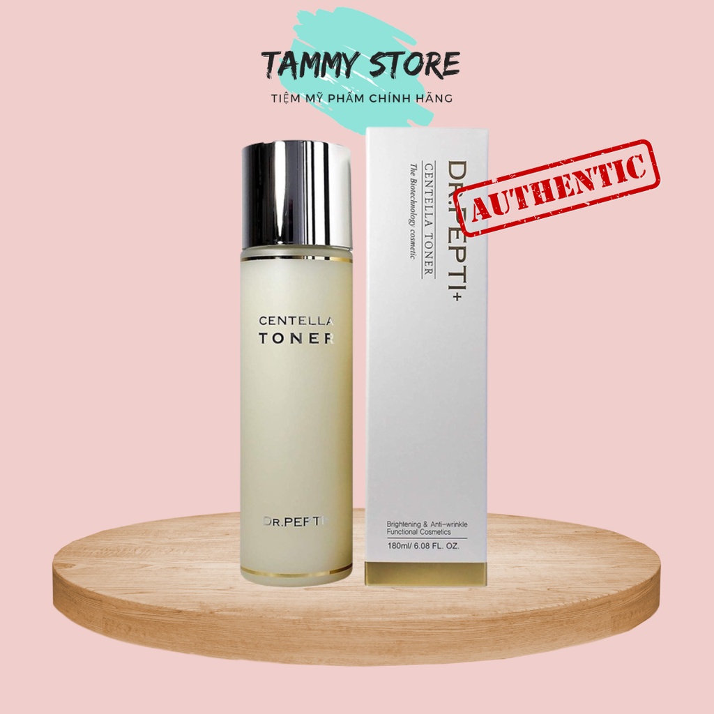 Toner Căng Bóng DR.PEPTI Hàn Quốc 180ml mẫu mới nhất có vòi gấp đôi lượng peptide