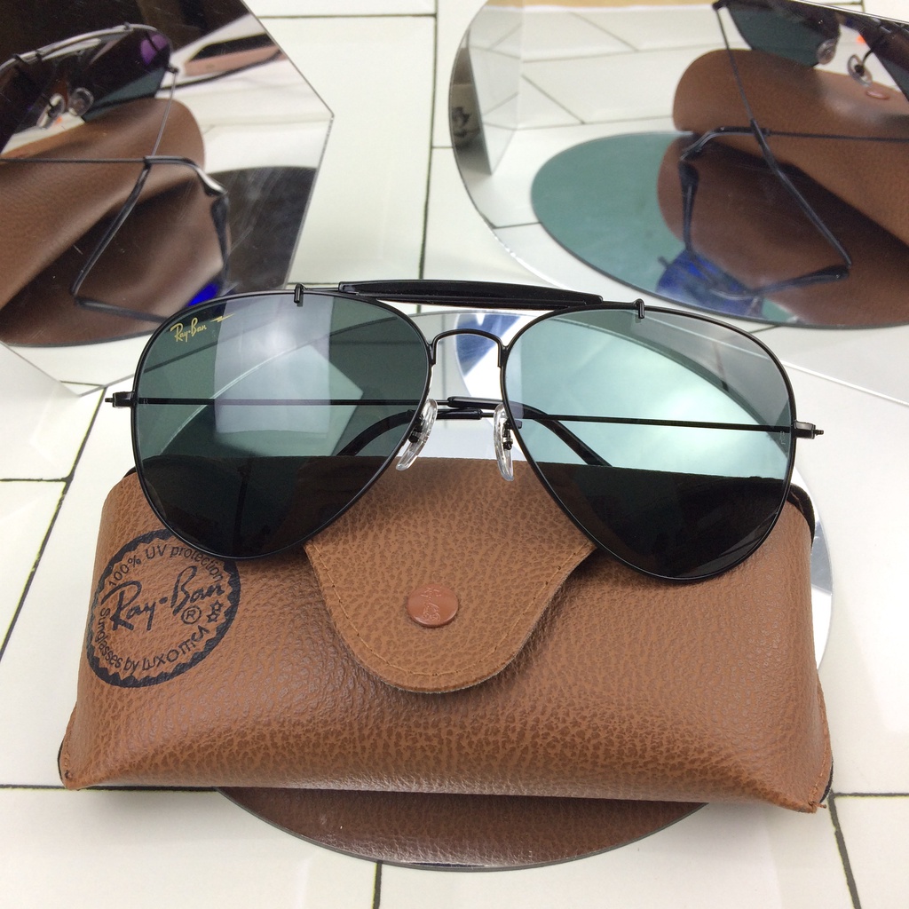 Kính Rayban 3 cầu full đen hàng USA
