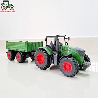 Máy kéo 210hp_bánh nhỏ + rơ mooc – mô hình, xe máy cày đồ chơi, xe nông trại, mk14bnrmx