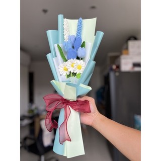 Bó hoa len handmade