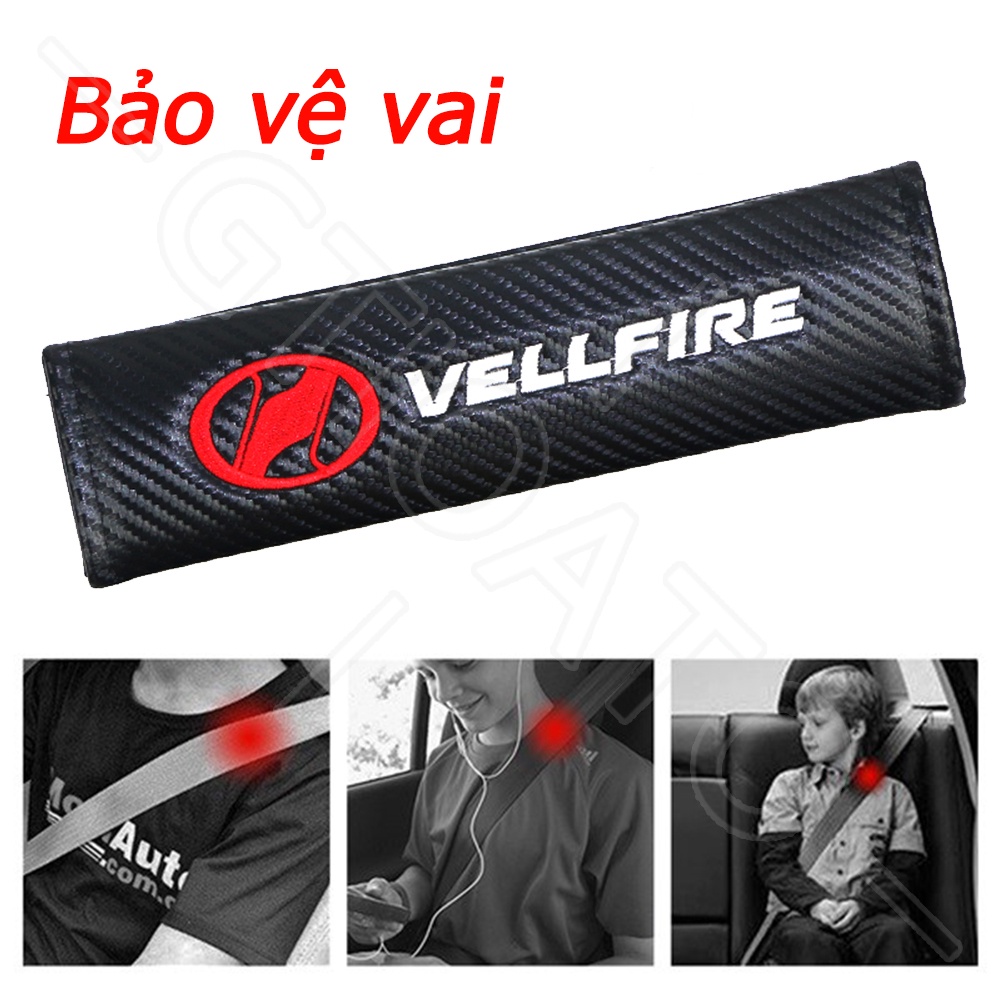 GTIOATO Cho Toyota Vellfire Sợi Carbon DâY Đai An ToàN Ô Tô CàI DâY An ToàN Ô Tô BọC DâY An ToàN Xe HơI Phụ KiệN Ô Tô Trang Trí Oto Phụ KiệN BêN Trong Ô Tô