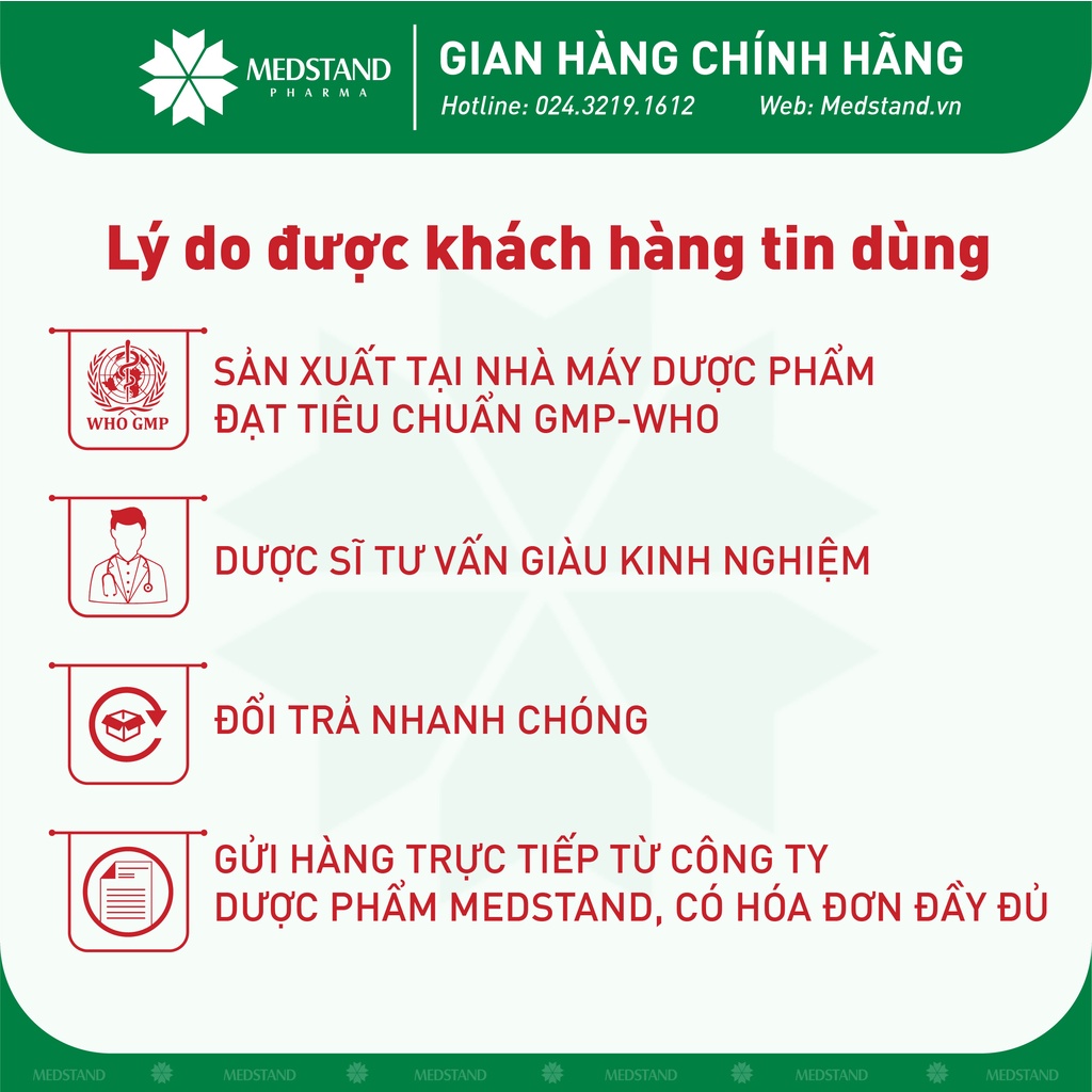 Dầu gió đỏ làm ấm cơ thể nhanh chóng MEDSTAND Dầu đỏ Medstand (lọ 7ml)