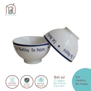 {THANH LÝ} Bộ bát đĩa blueline bát đĩa sứ phong cách Bắc Âu phù hợp cho gia đình và làm quà cưới quà tân gia