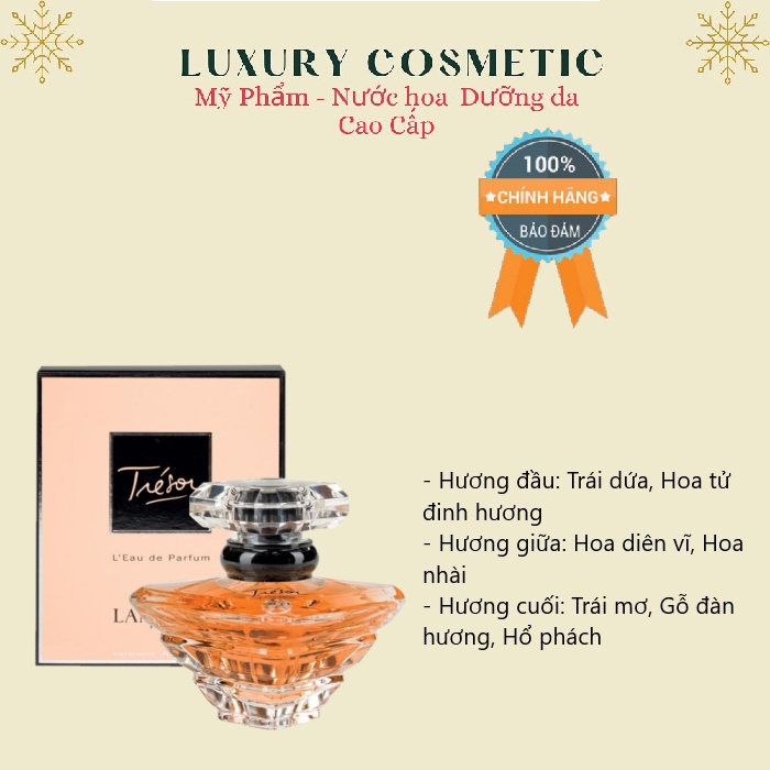 Nước hoa Lancome Trésor Eau De Parfum 30/50/100ML