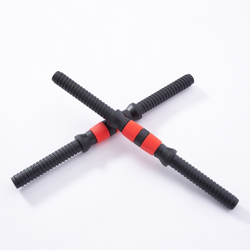 Bộ 2 thanh tạ tay và khóa xoay loại 40cm-50cm dùng tập thể hình tại nhà