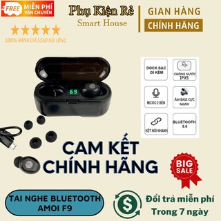 [Bảo Hành 12 Tháng] Tai nghe Bluetooth AMOI F9 | bản QUỐC TẾ | nút cảm ứng | Bluetooth 5.0 | Pin 280 giờ