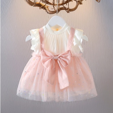 Đầm Công Chúa Vải Voan In Hoa Thời Trang Mùa Hè 2023 Mới Cho Bé Gái