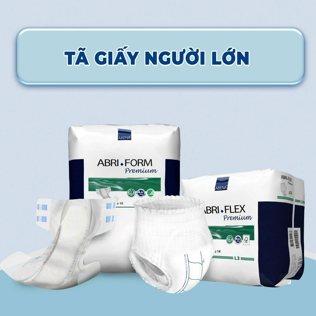 Tã bỉm quần siêu thấm hút 2,4 lít dành cho bệnh nhân truyền dịch sản xuất tại nhà máy Abena Đan Mạch