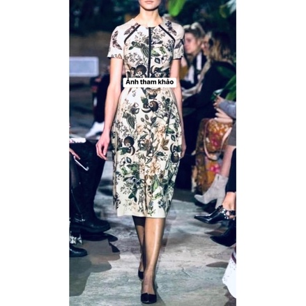 Đầm thiết kế in hoa kiểu tây sang trọng CK