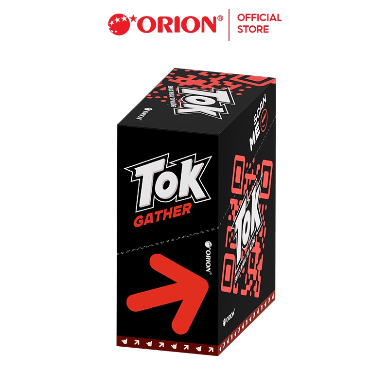 Hộp 10 gói Bánh Khoai Tây Nướng Tok Orion vị Bò BBQ 365g (36.5g x 10 gói/hộp)