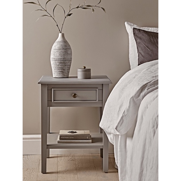Tủ đầu giường cao 59cm, bàn trà sofa, side table, end table phong cách Bắc Âu cổ điển chất liệu gỗ tự nhiên - FOXHOMEVN