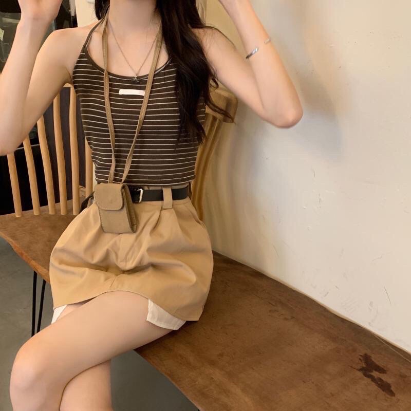 (Hàng QC) Set áo len lưới dệt kim dày tay mỏng nhẹ xuyên thấu cổ V | BigBuy360 - bigbuy360.vn