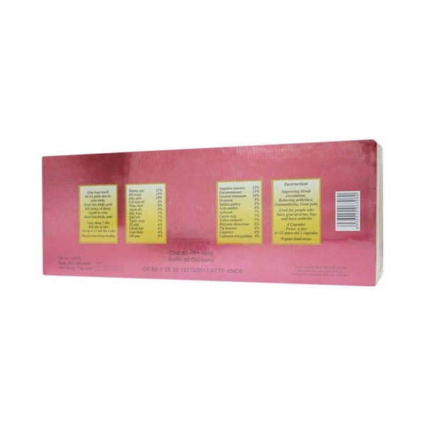 GÚT XƯƠNG KIM HÒA hạ acid uric, giảm cơn đau do gút - Hộp 80 viên