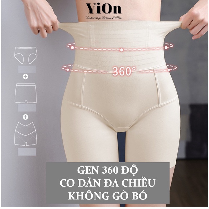 Quần gen bụng mặc váy chống hằn dạng đùi 4 thanh chống cuộn QG10 YiOn Underwear
